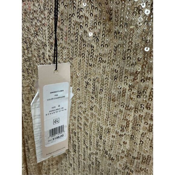 BCBGeneration Womens Sequin Long Sheath‎ Dress SIZE 6 - Picture 4 of 4